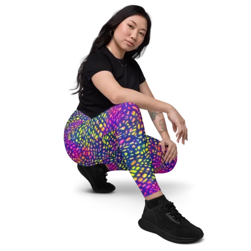 Prismatic Scatter on a Leggings with Pockets