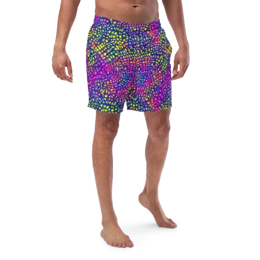 Prismatic Scatter on a Swim Trunks