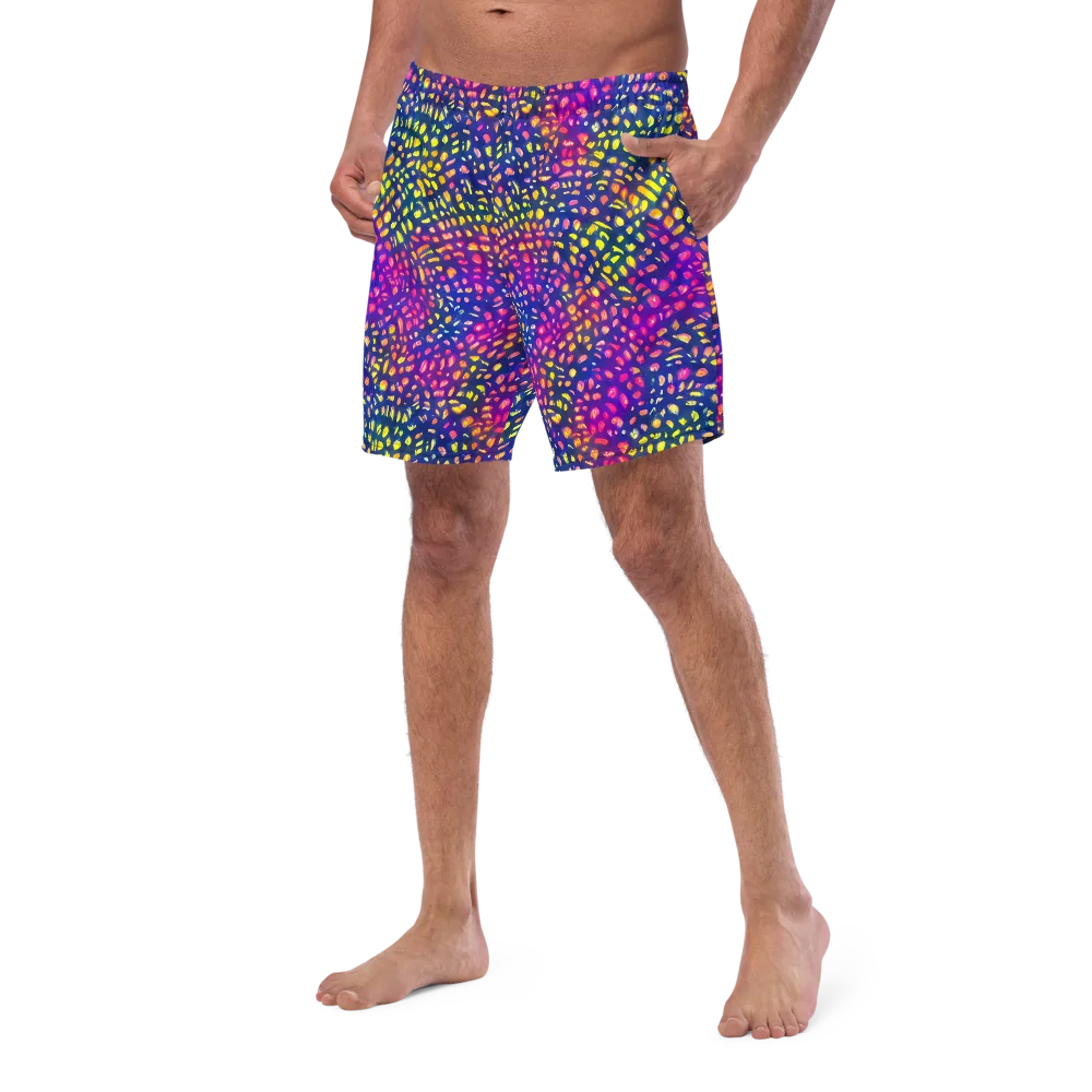 Prismatic Scatter on Swim Trunks — Left Front