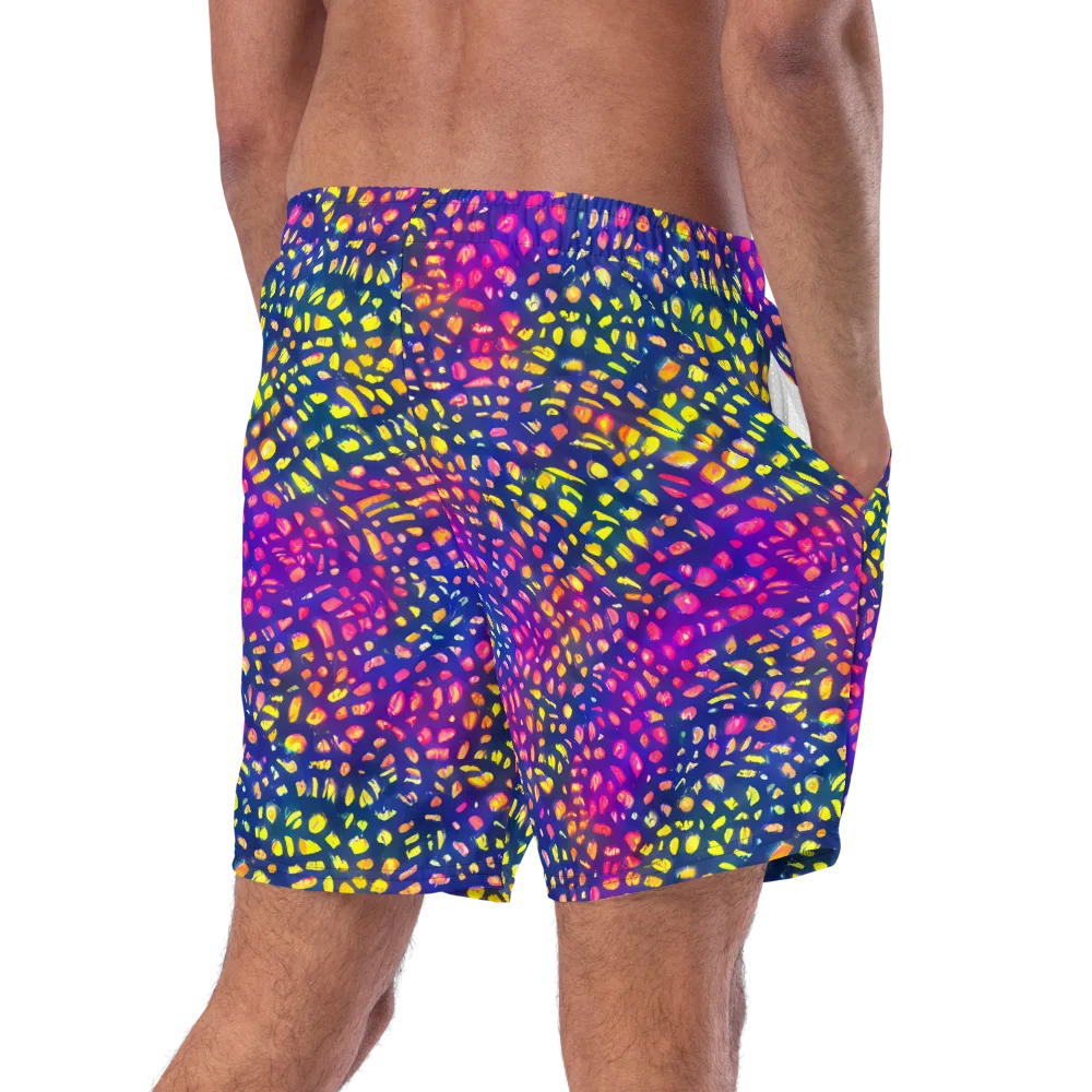 Prismatic Scatter on Swim Trunks — Right Back