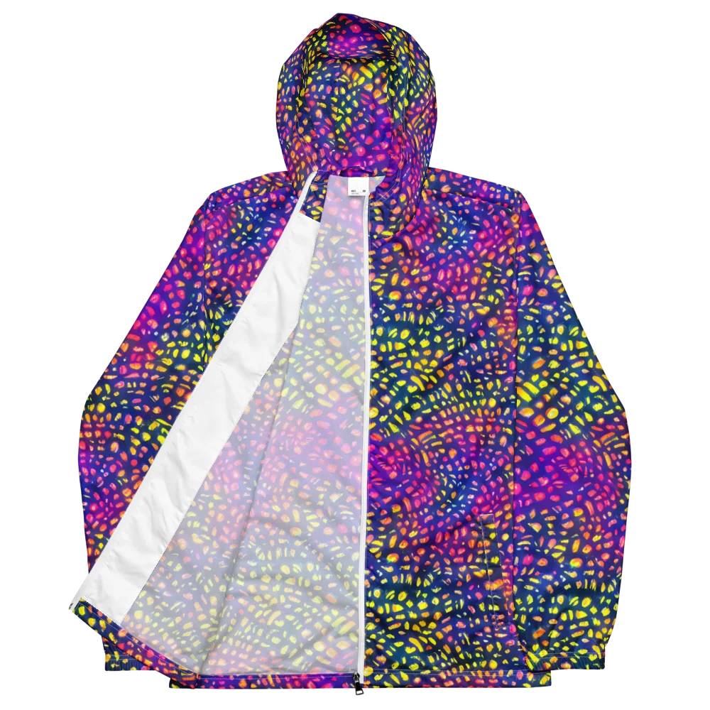 Prismatic Scatter on Men's Windbreaker — Front