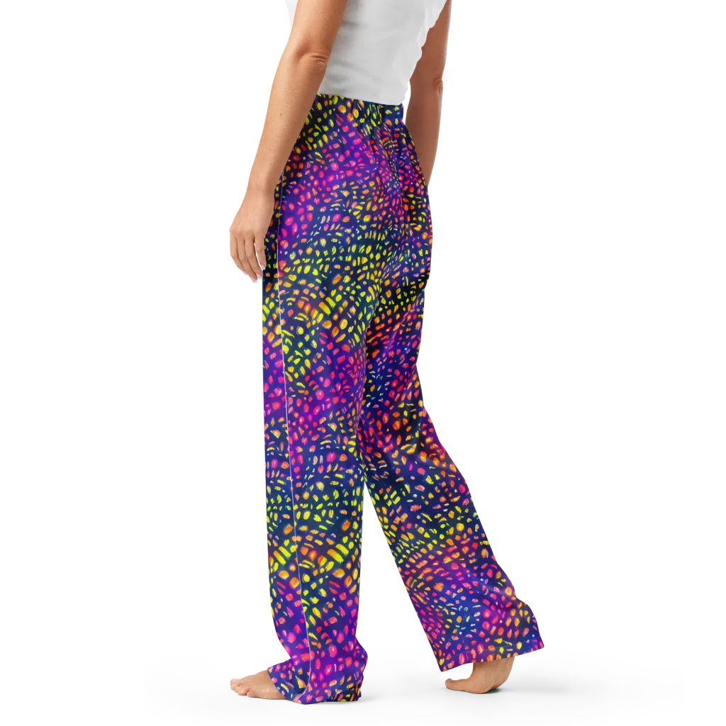 Prismatic Scatter on Women's Pajama Pants — Left