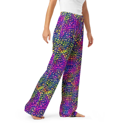 Prismatic Scatter on a Women's Pajama Pants