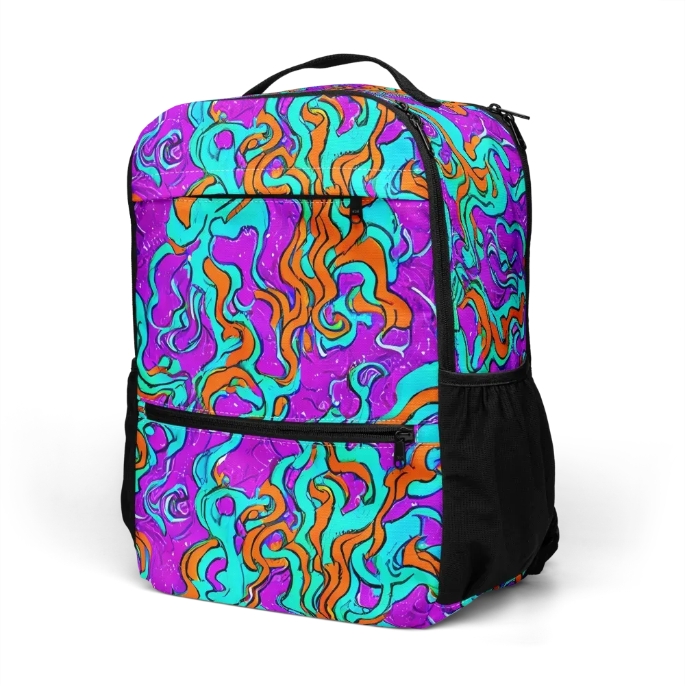 Psychic Ribbons on Utility Backpack — Left Front