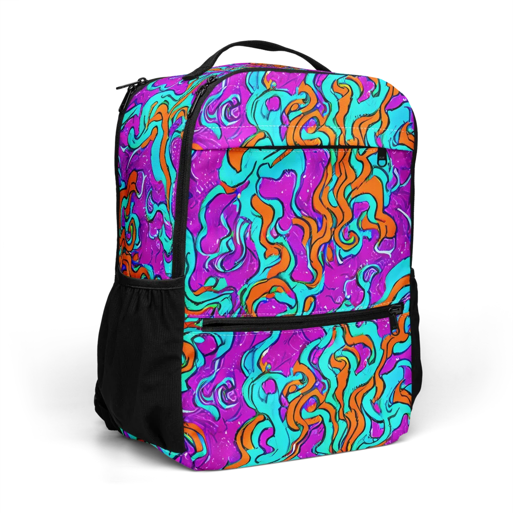 Psychic Ribbons on Utility Backpack — Right Front