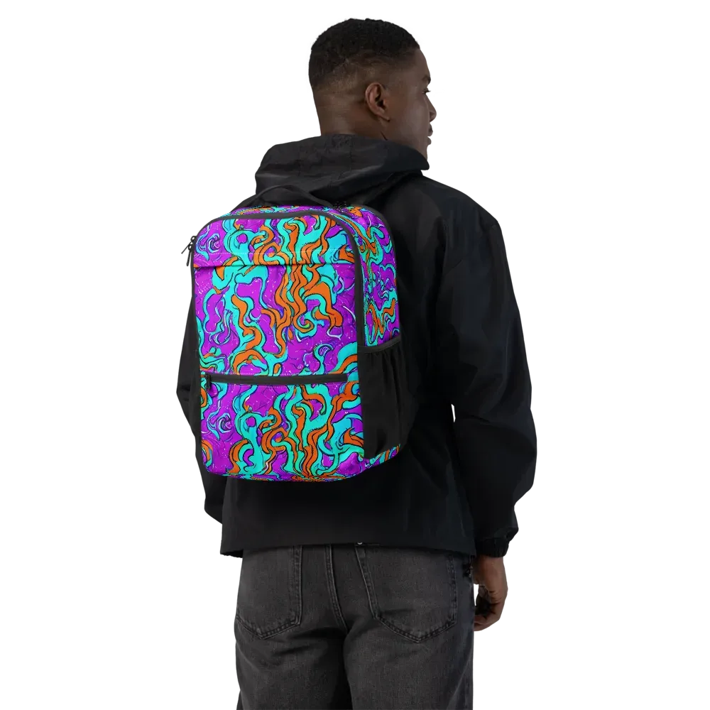 Psychic Ribbons on Utility Backpack — Back