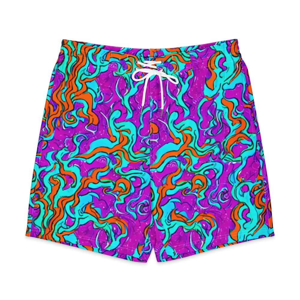 Psychic Ribbons on Men's Board Shorts — Front