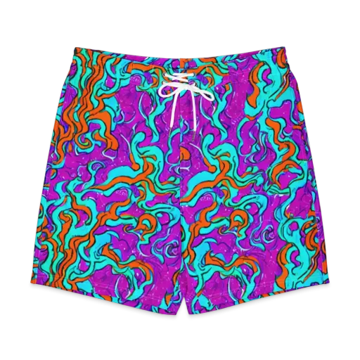 Psychic Ribbons on a Men's Board Shorts