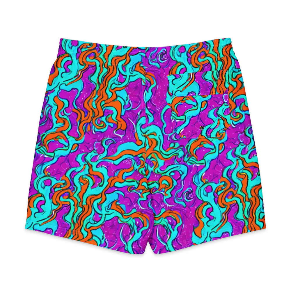 Psychic Ribbons on Men's Board Shorts — Back