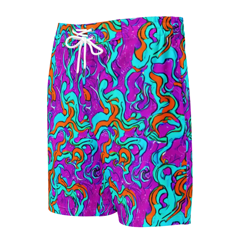 Psychic Ribbons on Men's Board Shorts — Front