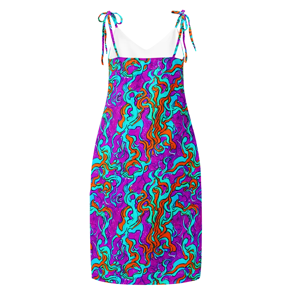 Psychic Ribbons on Slip Dress — Back