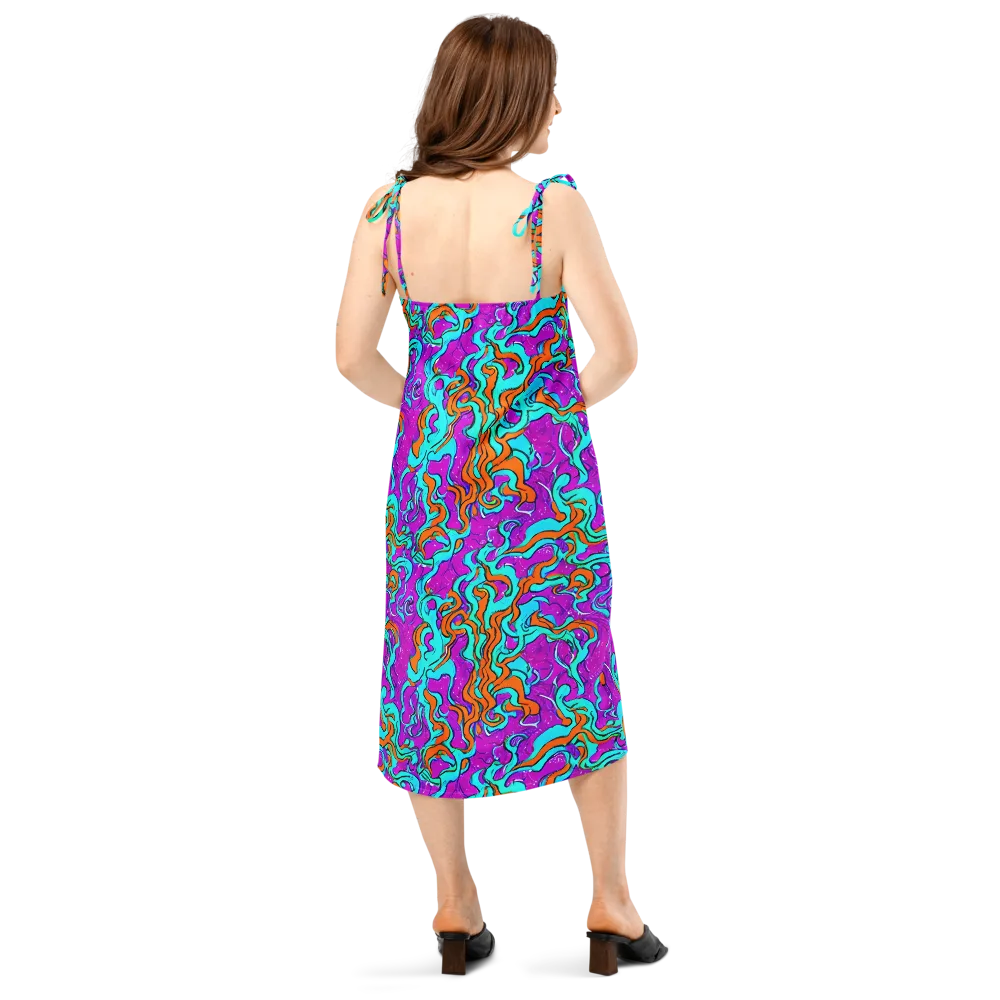 Psychic Ribbons on Slip Dress — Back