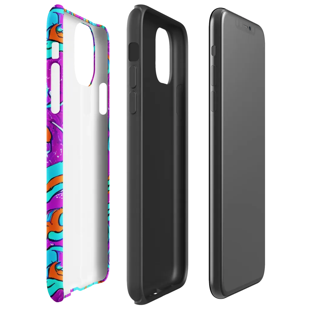 Psychic Ribbons on Tough Case for iPhone® — Right
