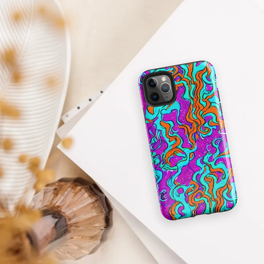 Psychic Ribbons on Tough Case for iPhone® — Front