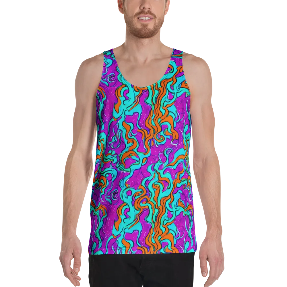 Psychic Ribbons on Men's Tank Top — Front
