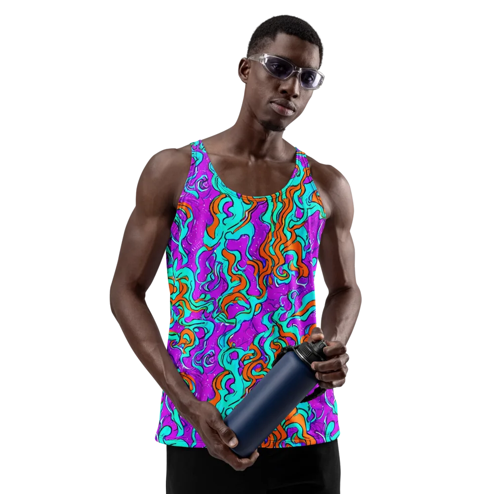 Psychic Ribbons on Men's Tank Top — Front