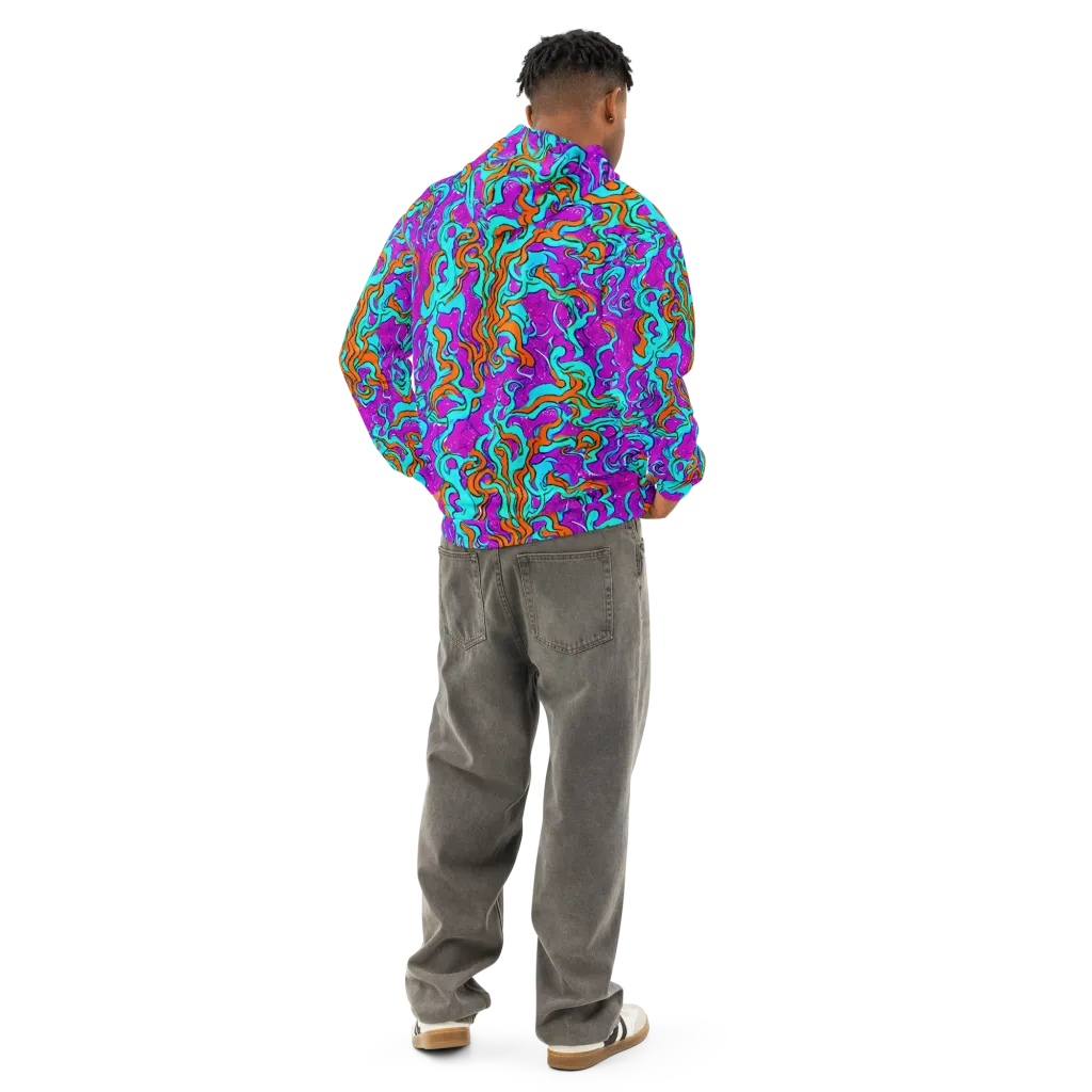 Psychic Ribbons on Cotton Hoodie — Back