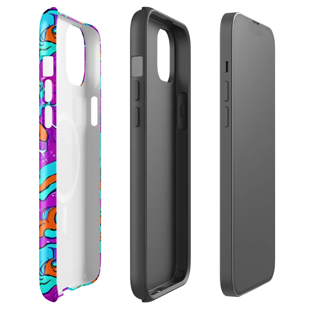 Psychic Ribbons on MagSafe Tough Case for iPhone® — Front
