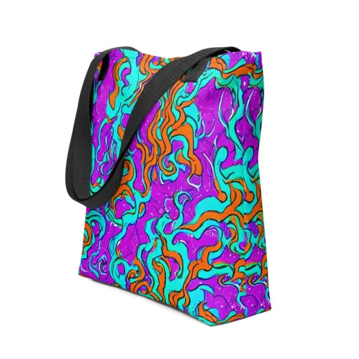 Psychic Ribbons on a Tote Bag