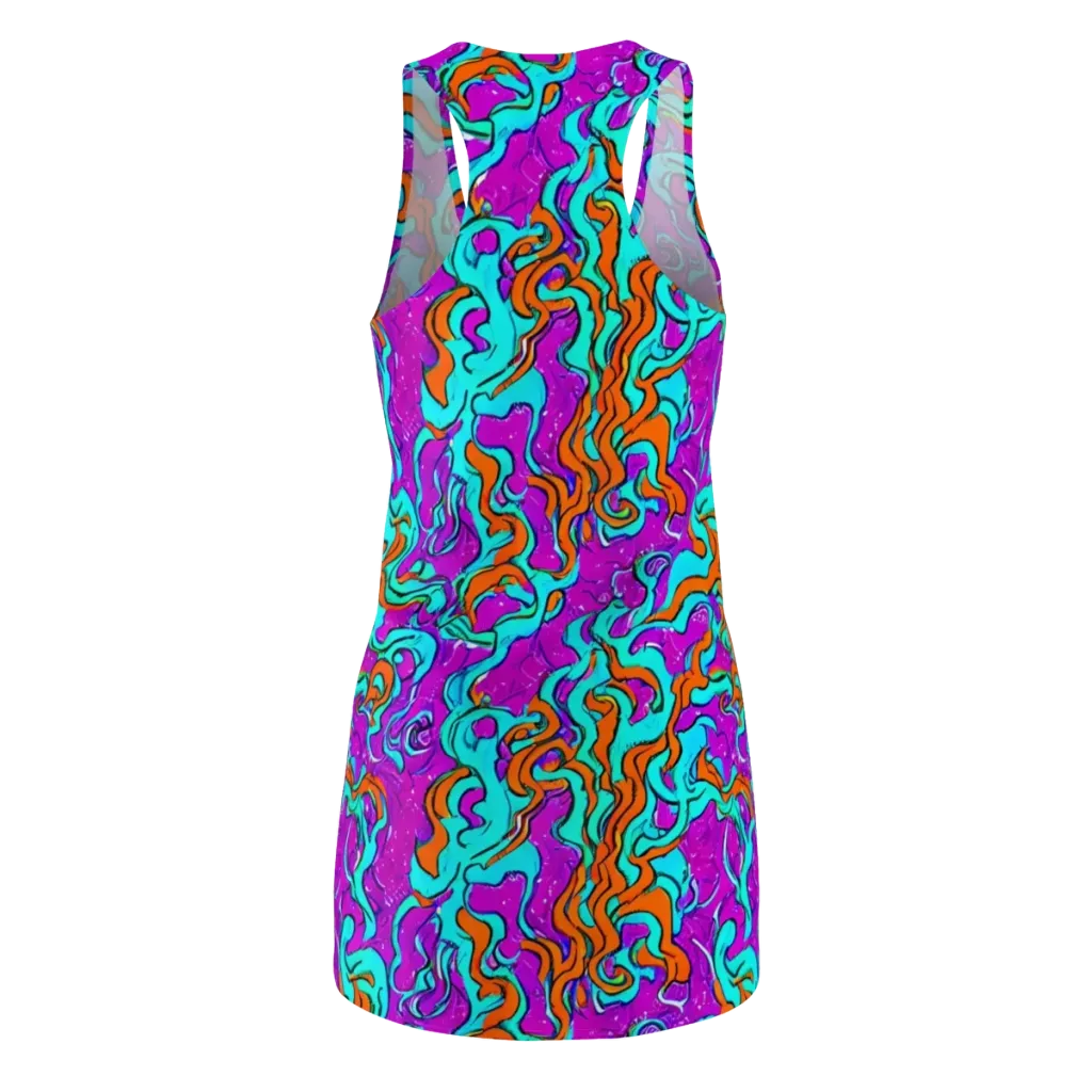 Psychic Ribbons on Racerback Dress — Back