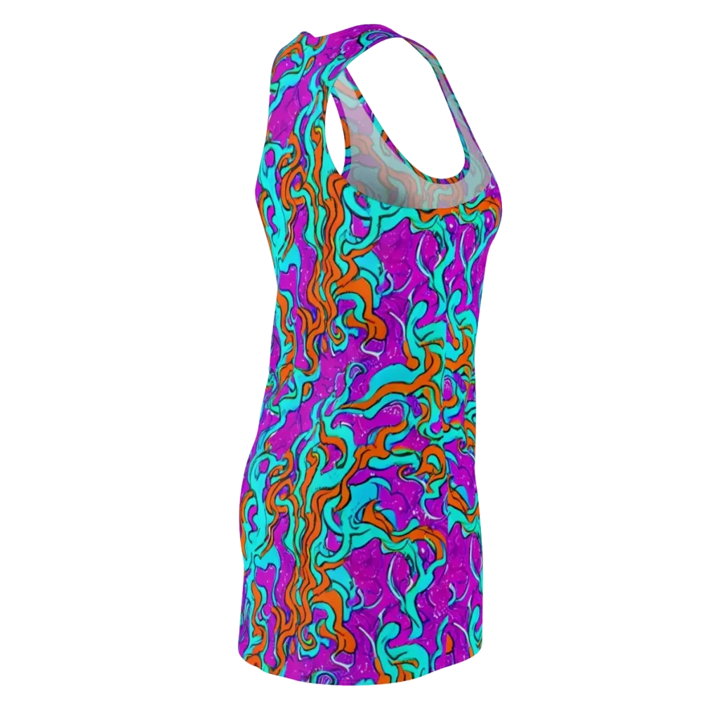 Psychic Ribbons on Racerback Dress — Back Side