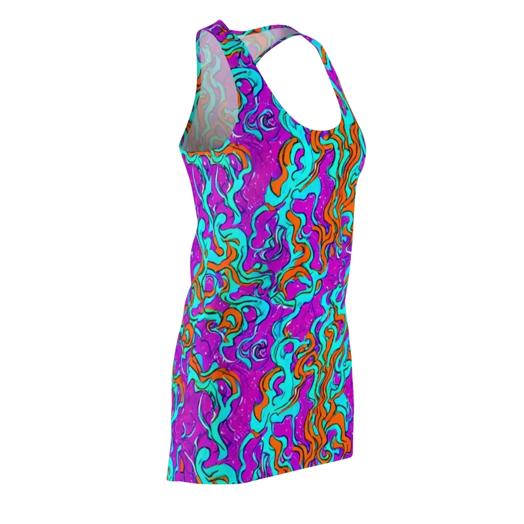 Psychic Ribbons on Racerback Dress — Front Side