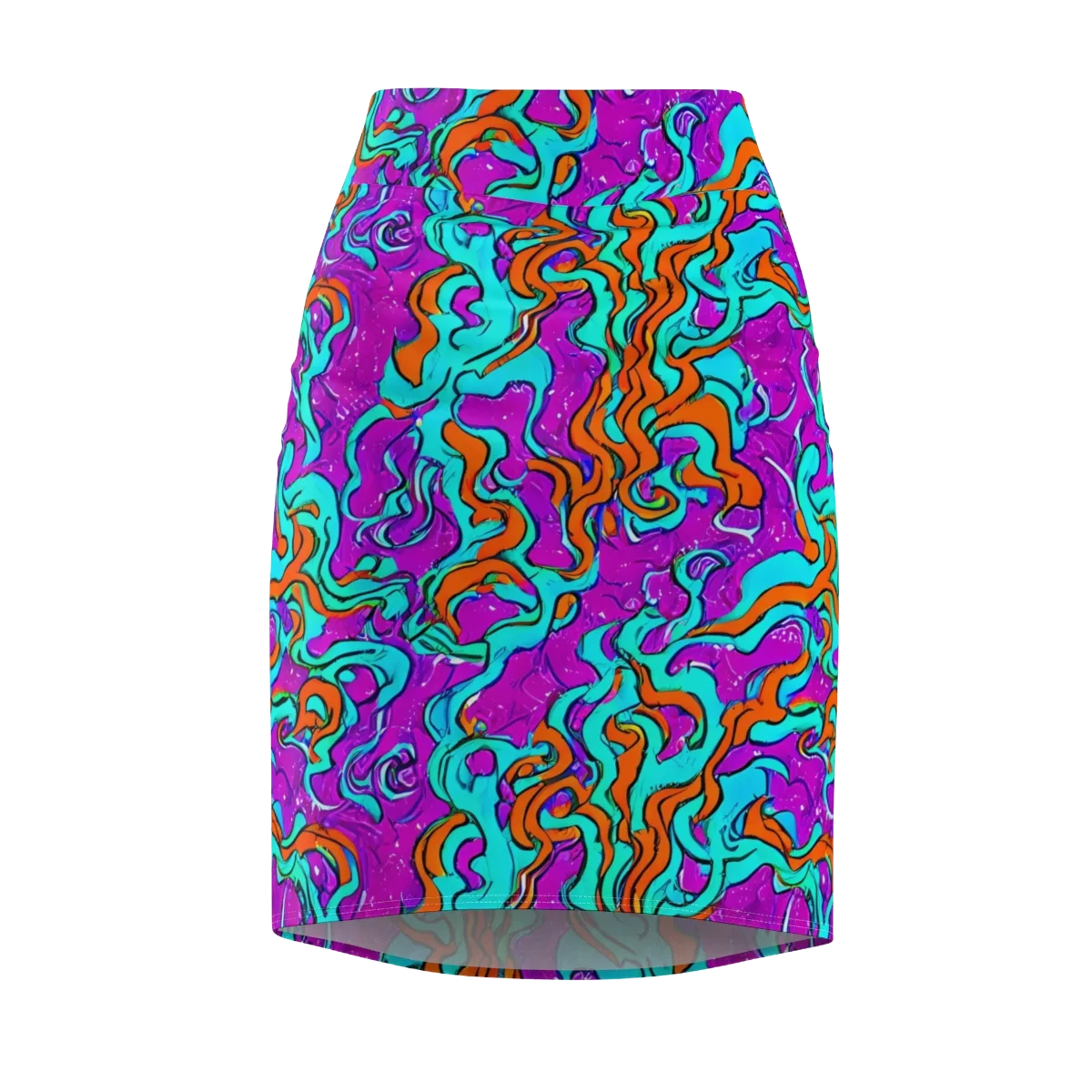 Psychic Ribbons on Pencil Skirt — Front