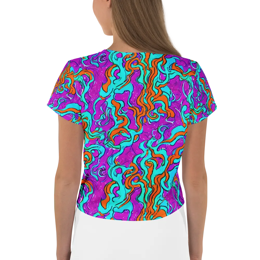 Psychic Ribbons on Crop Tee — Back