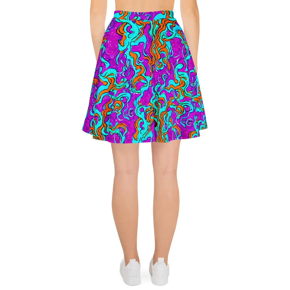 Psychic Ribbons on Skater Skirt — Back