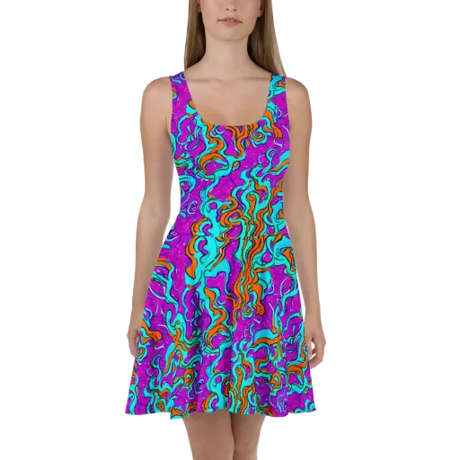 Psychic Ribbons on a Skater Dress