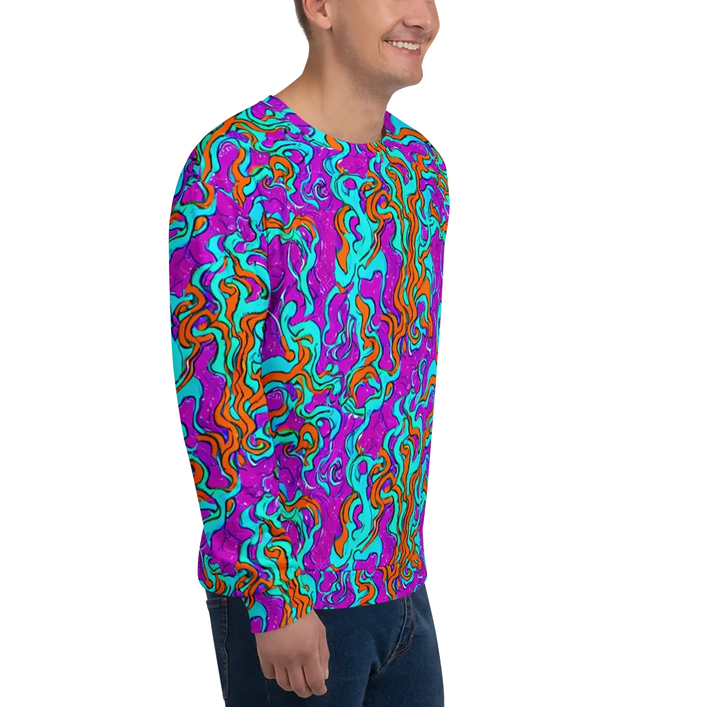 Psychic Ribbons on Sweatshirt — Right Front