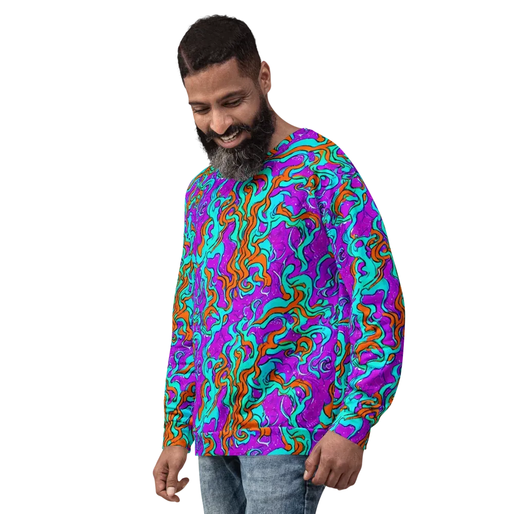 Psychic Ribbons on Sweatshirt — Left Front