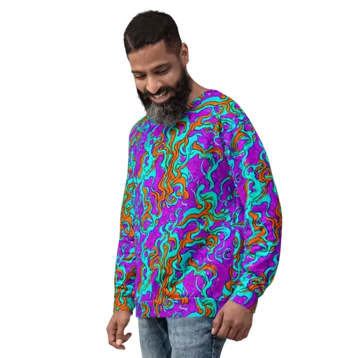 Psychic Ribbons on a Sweatshirt