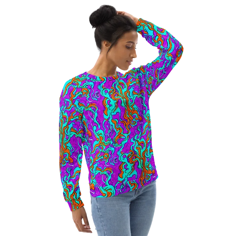 Psychic Ribbons on Sweatshirt — Right Front