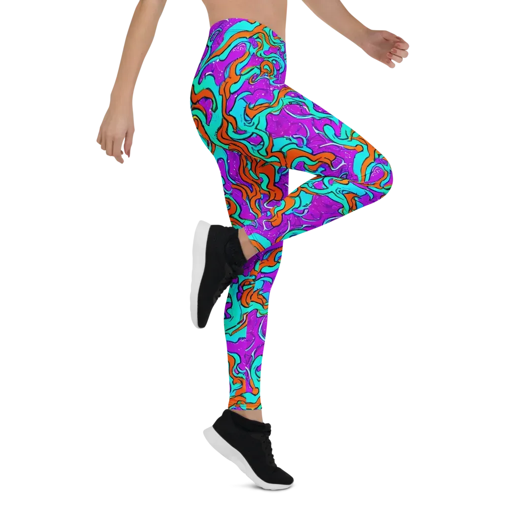 Psychic Ribbons on Leggings — Right