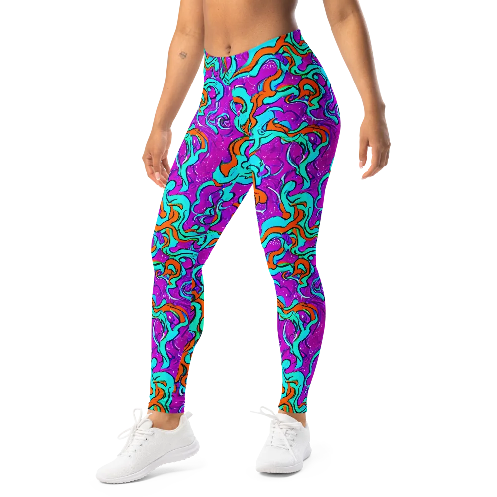 Psychic Ribbons on Leggings — Left Front