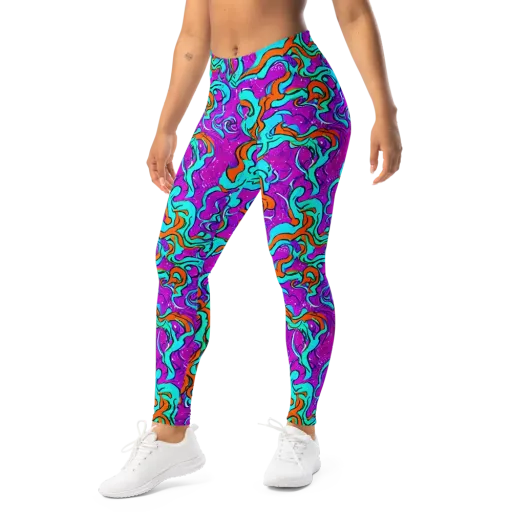 Psychic Ribbons on a Leggings