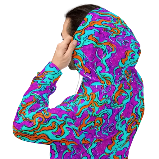 Psychic Ribbons on a Hoodie