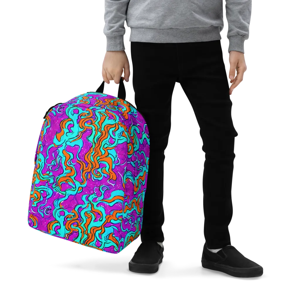 Psychic Ribbons on Minimalist Backpack — Zoomed-in