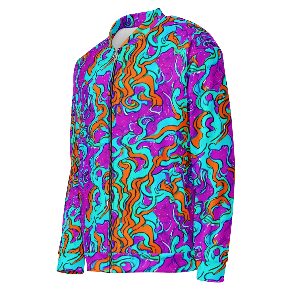Psychic Ribbons on Bomber Jacket — Left Front