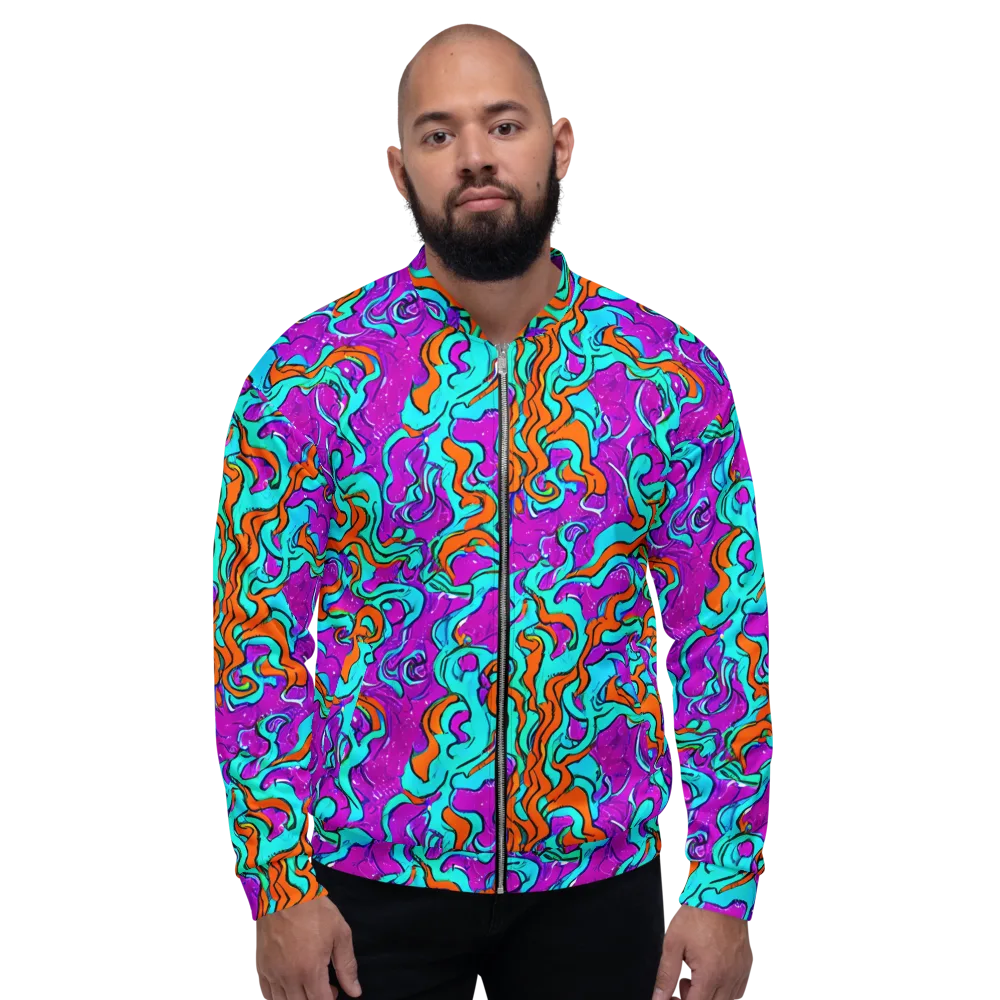 Psychic Ribbons on Bomber Jacket — Front