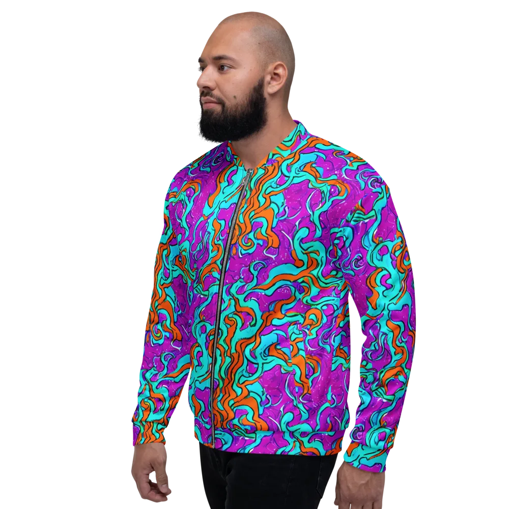 Psychic Ribbons on Bomber Jacket — Left