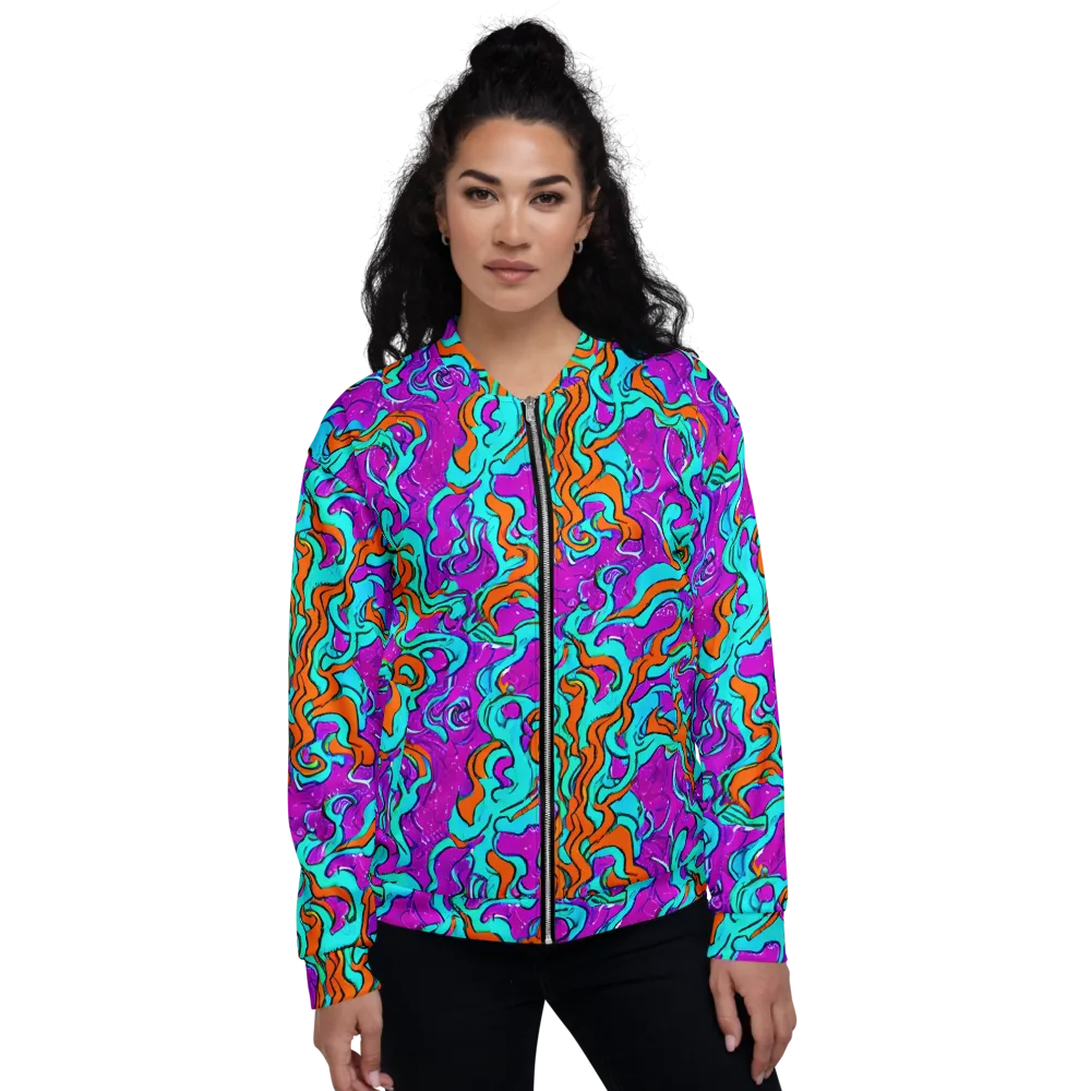 Psychic Ribbons on Bomber Jacket — Front