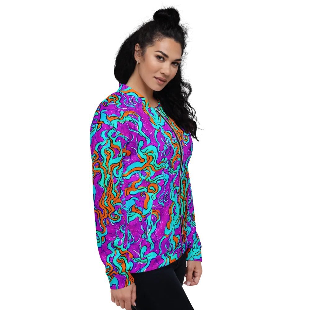 Psychic Ribbons on Bomber Jacket — Right