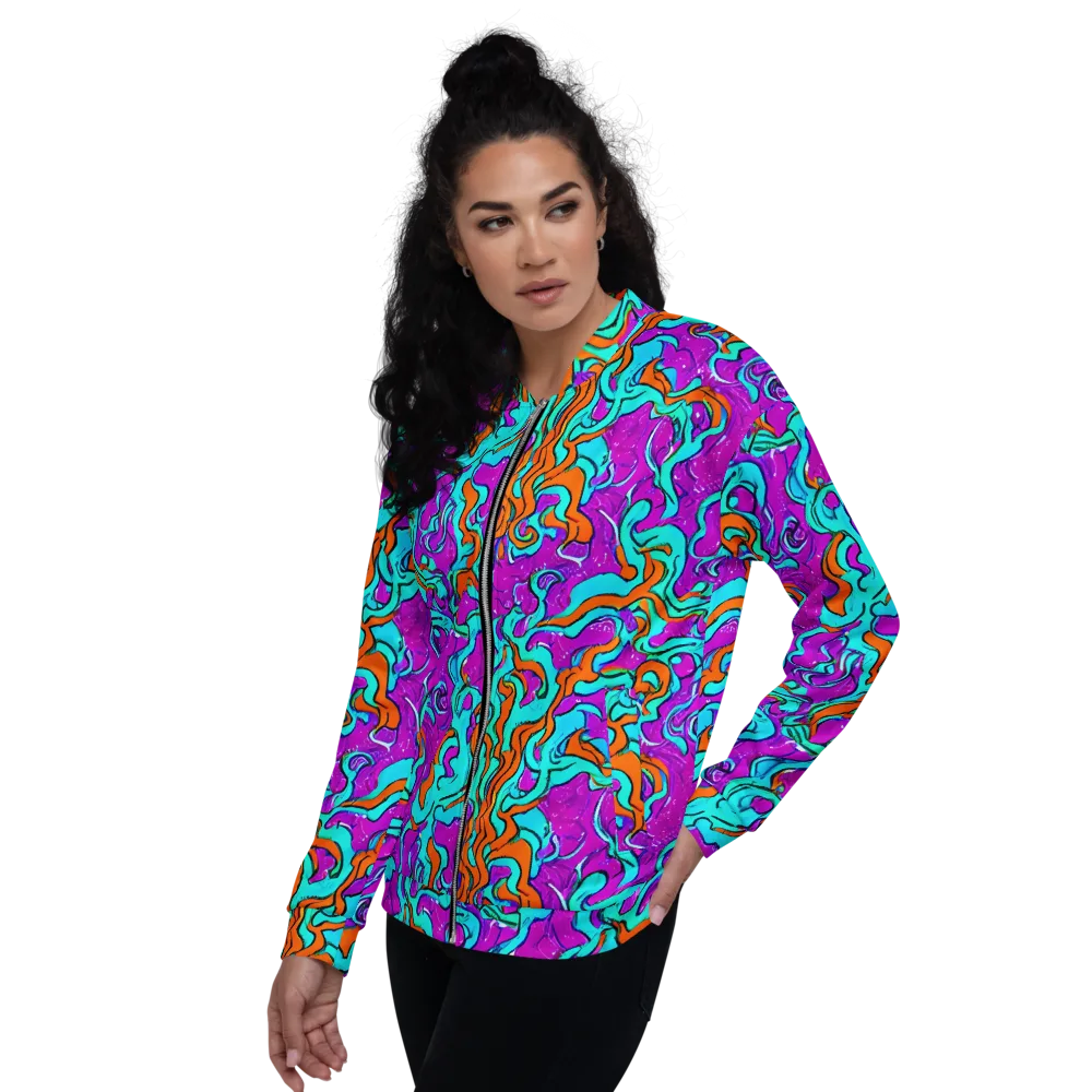 Psychic Ribbons on Bomber Jacket — Left
