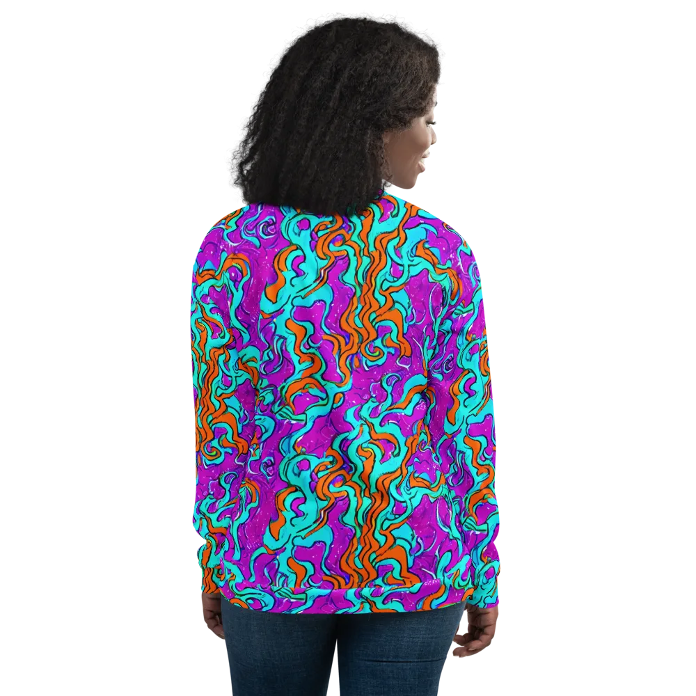Psychic Ribbons on Bomber Jacket — Back