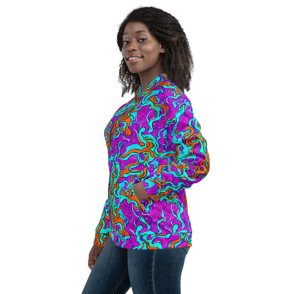 Psychic Ribbons on Bomber Jacket — Left