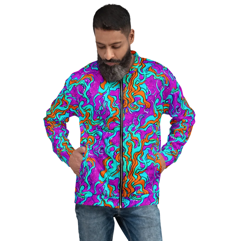 Psychic Ribbons on Bomber Jacket — Front