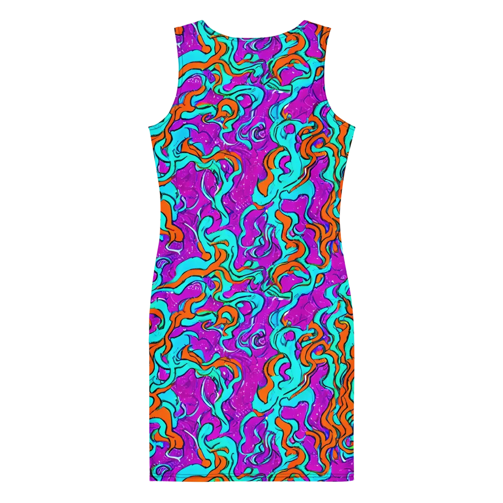Psychic Ribbons on Bodycon Dress — Back