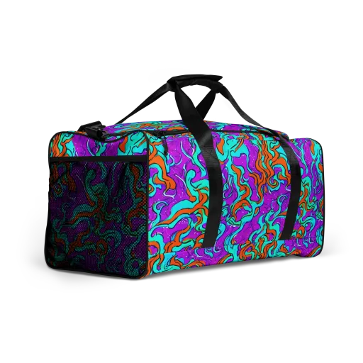Psychic Ribbons on a Duffle Bag